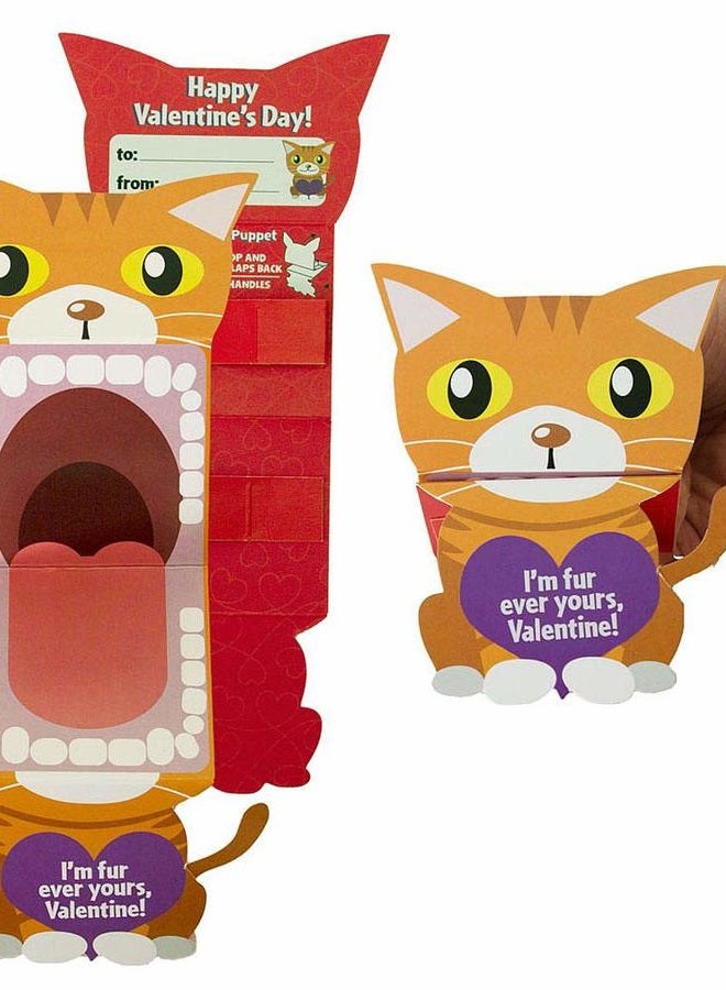 Playhouse Big Mouth Puppet Pets 28 Card Super Valentine Exchange Pack for Kids with Mailable Envelopes - Image 5