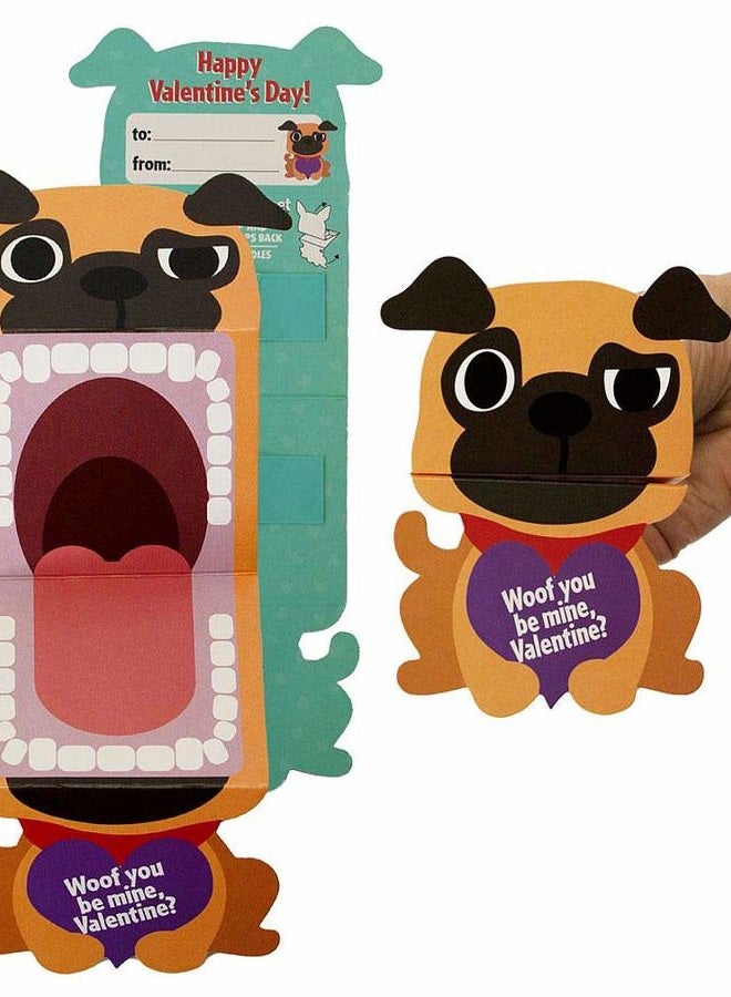 Playhouse Big Mouth Puppet Pets 28 Card Super Valentine Exchange Pack for Kids with Mailable Envelopes - Image 4