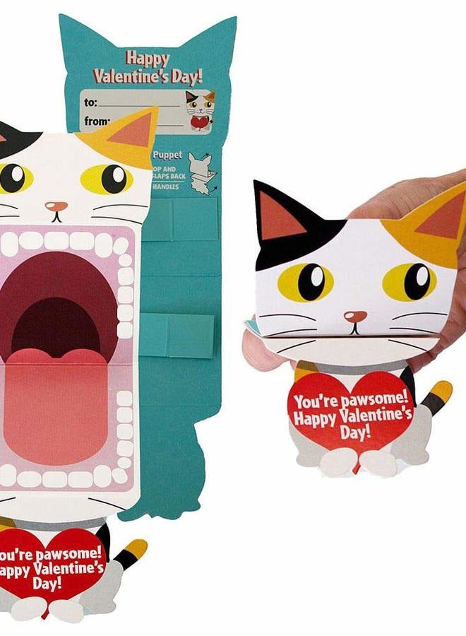 Playhouse Big Mouth Puppet Pets 28 Card Super Valentine Exchange Pack for Kids with Mailable Envelopes - Image 3