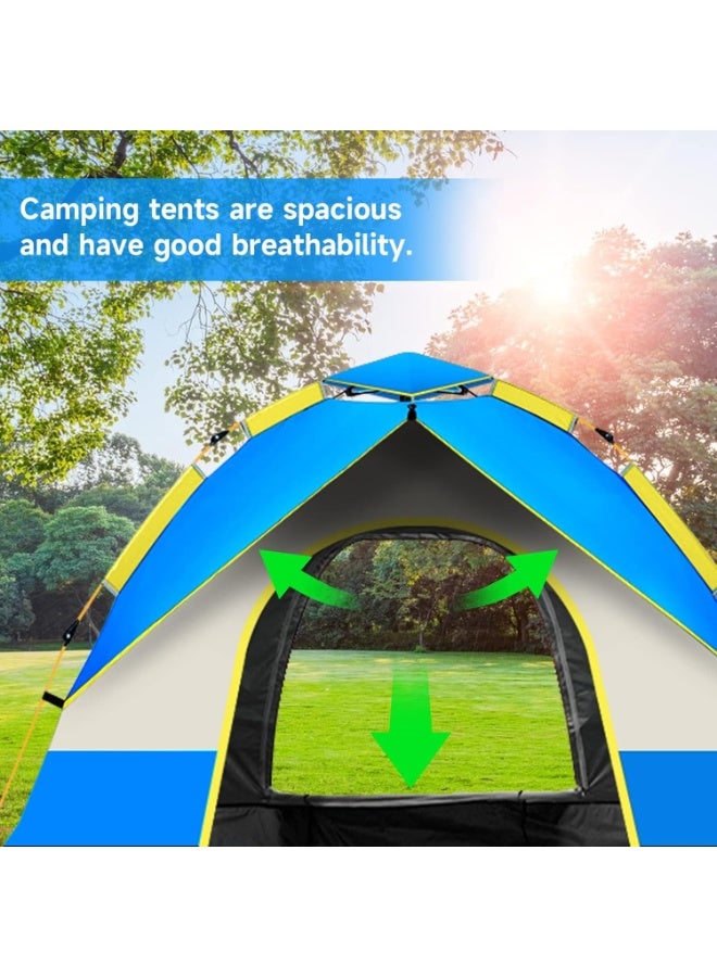 بينغ جنرال خيمة التخييم خيمة عائلية خيمة التخييم خيمة مقاومة للماء ومقاومة للرياح وحقيبة الظهر في الهواء الطلق المشي لمسافات طويلة حقيبة إيداع بسيطة (أزرق) - Image 5