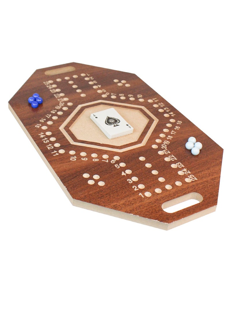 ISHWAZ Jackaroo Game - 2 Player Jackaroo Board Game With 1 Deck Of Cards And 8 Marbles, portable easy to carry and durable, board games for family, adults, Youth, Kids, and Friends, Jakaro Game - Image 3