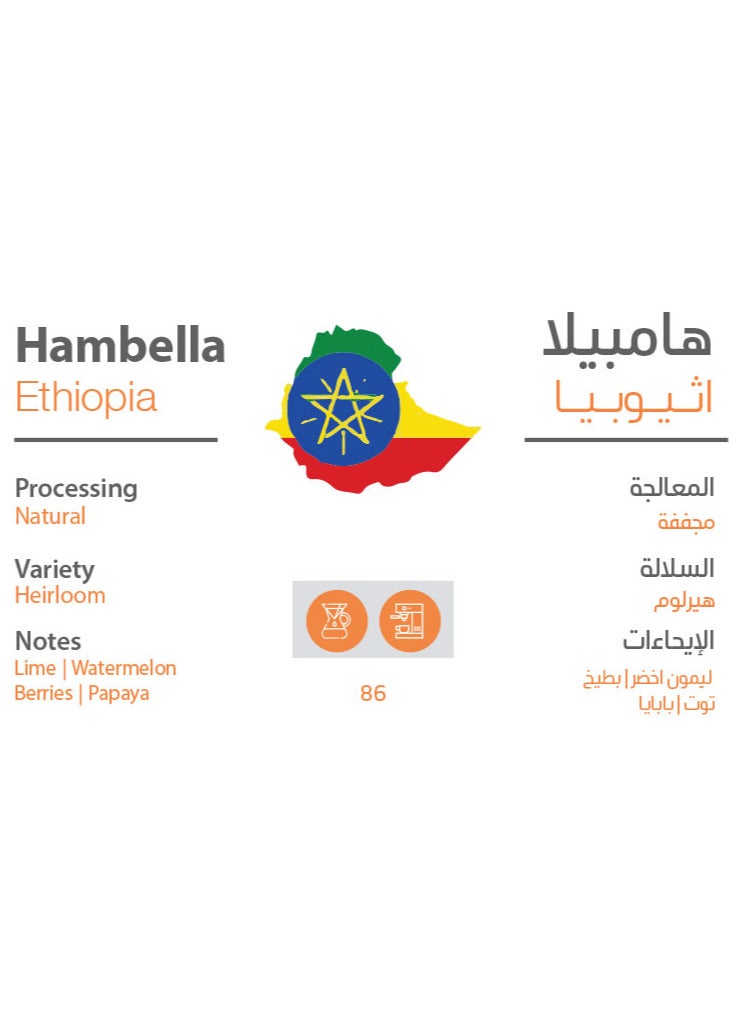 LACK SPECIALITY Coffee bean hambela ethiopia 250G for Espresso And Filter 250G Unground roasted coffee beans for specialty coffee With a coffee scale spoon  - Image 2