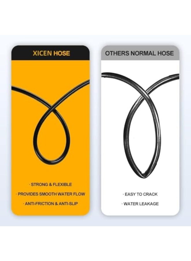 XICEN 15M High Pressure Washer Hose Extension and Nozzle for Pressure Washer Fit for Karcher K2 K3 K4 K5 40Mpa/5800Psi Replacement Parts, Click Type Plug Quick Connector Accessories (Type1)  - Image 5