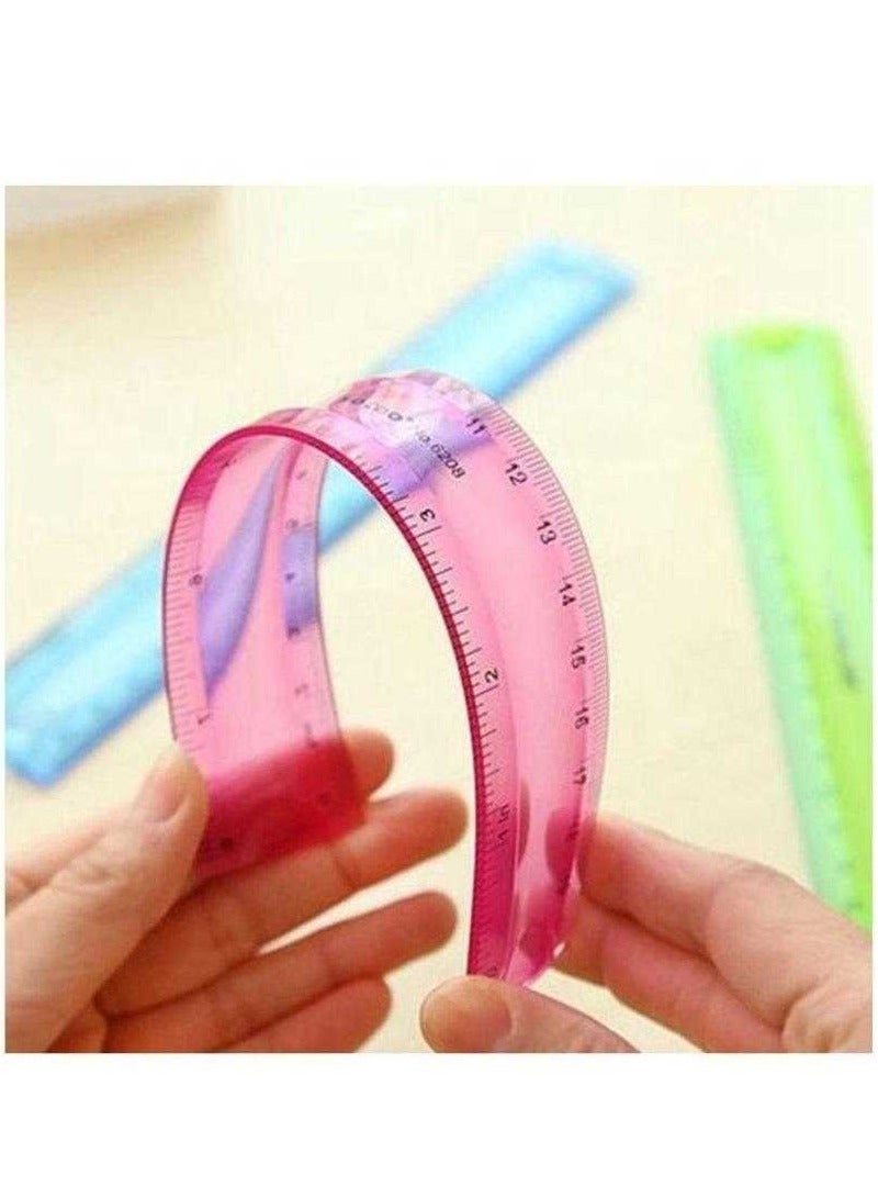 flexible ruler 30 cm, pink - Image 2