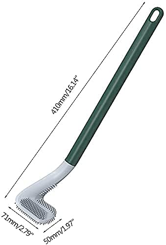 Toriox Long-Handled Toilet Brush Golf Toilet Brushes for Bathroom Deep Cleaning Silicone Toilet Bowl Brush Toilet Brushes for Bathroom - Image 3
