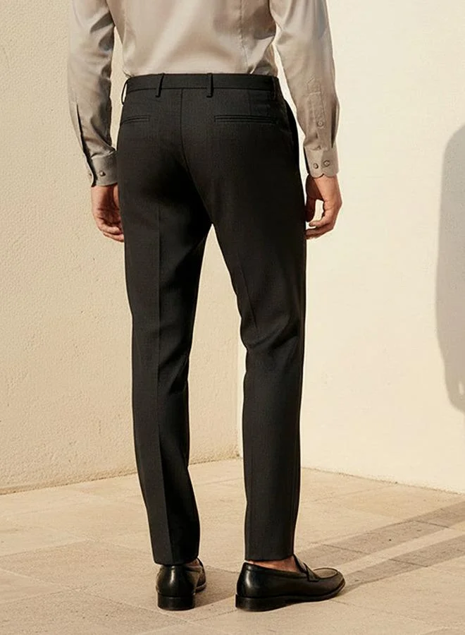 Splash FAV Black Men Slim Fit Formal Trousers for Men | Best Price UAE