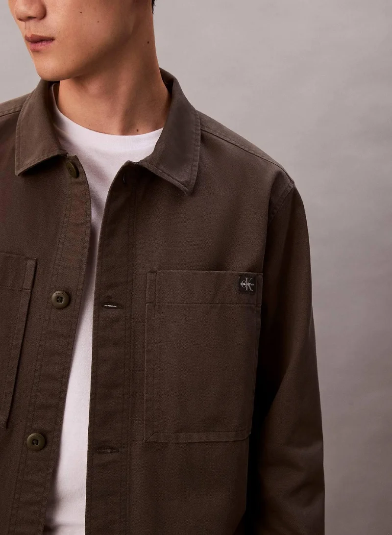 Calvin Klein Jeans Relaxed Cotton Twill Overshirt