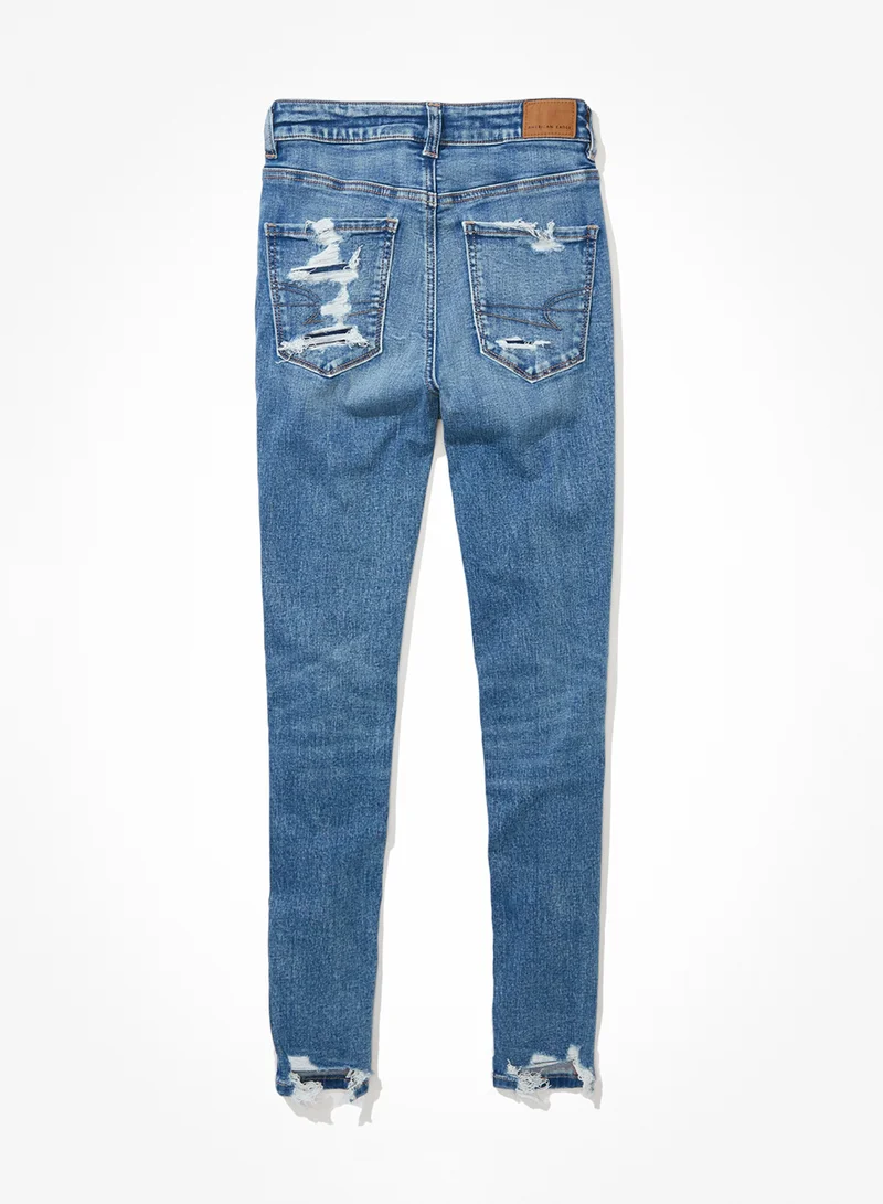 American Eagle Ripped High Waist Jeggings