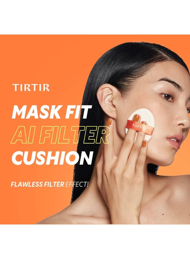 TIRTIR Mask Fit Ai Filter Cushion Foundation 21C Cool Ivory 4.5g - Image 2