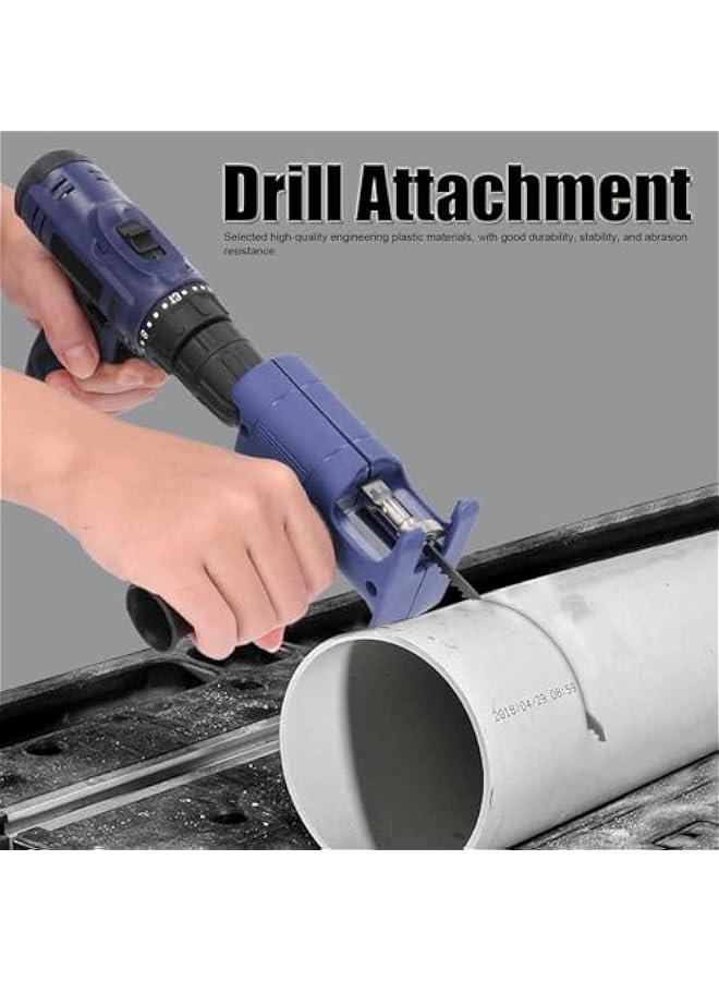 Reciprocating Saw Adapter, Electric Drill Tool Drill Attachment Reciprocating Saw, Woodworking Accessory for Metal Cutting Wood Cutting  - Image 2