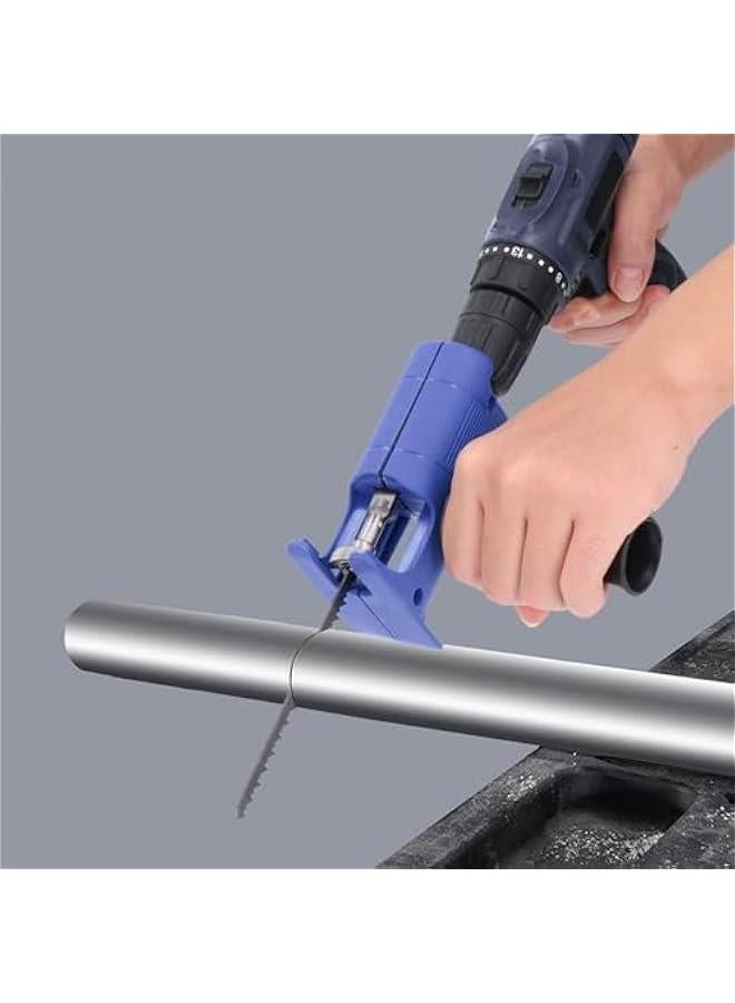 Reciprocating Saw Adapter, Electric Drill Tool Drill Attachment Reciprocating Saw, Woodworking Accessory for Metal Cutting Wood Cutting  - Image 3