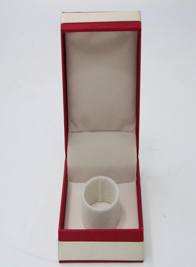 LUCES Satin Makeup Jewellery Storage Box Bangle Chudi Bracelet Chains Ring Earrings Wardrobe Organizer Travel Vanity Case for Women Maroon Pack of 4 - Image 4