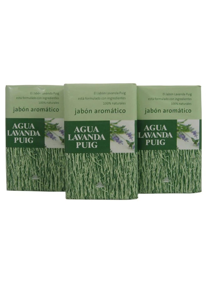 Agua Lavanda Puig Aromatic Toilet Soap Set 3 Pieces