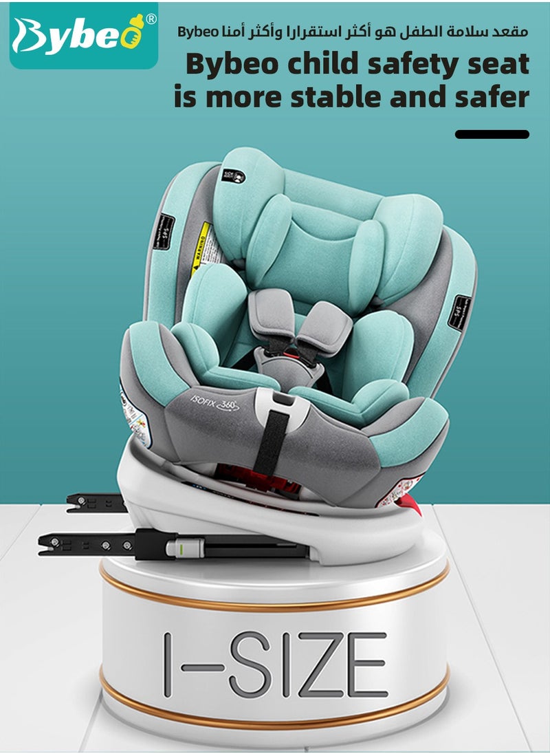 Bybeo - ﻿Baby Safety Car Seat for Infant / Kids with ISOfix Interface, i-Size Certified Toddler Car Seat with 5-Point Safety Harness and 4 Level Adjustable Backrest, 360° rotation Backward/Forward Facing - Image 1