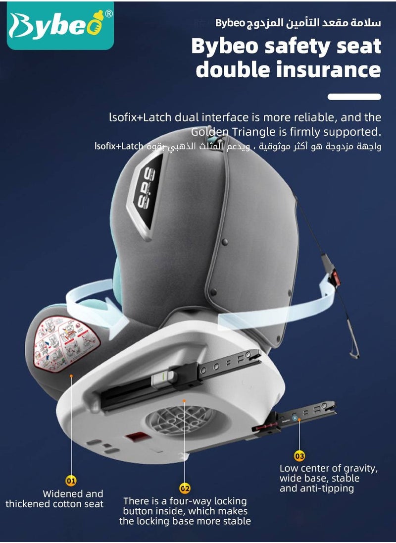 Bybeo - ﻿Baby Safety Car Seat for Infant / Kids with ISOfix Interface, i-Size Certified Toddler Car Seat with 5-Point Safety Harness and 4 Level Adjustable Backrest, 360° rotation Backward/Forward Facing - Image 1