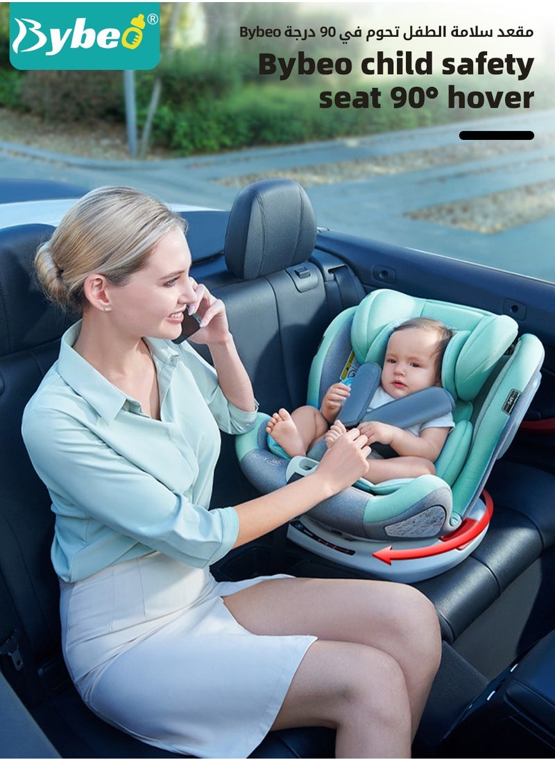 Bybeo - ﻿Baby Safety Car Seat for Infant / Kids with ISOfix Interface, i-Size Certified Toddler Car Seat with 5-Point Safety Harness and 4 Level Adjustable Backrest, 360° rotation Backward/Forward Facing - Image 1