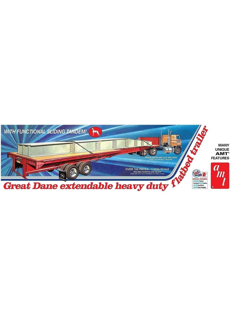 AMT AMT AMT1111 125 Dane Extendable HD Flat Bed Trailer Multi  - Image 2