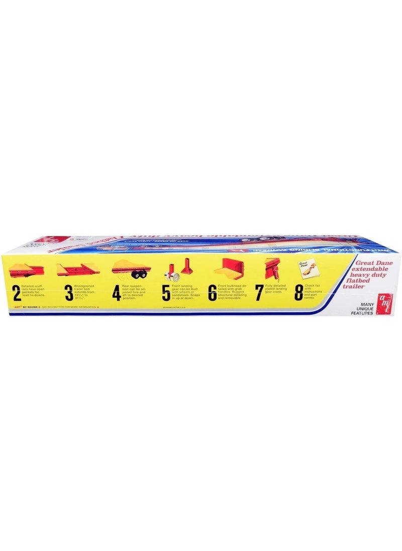 AMT AMT AMT1111 125 Dane Extendable HD Flat Bed Trailer Multi  - Image 3