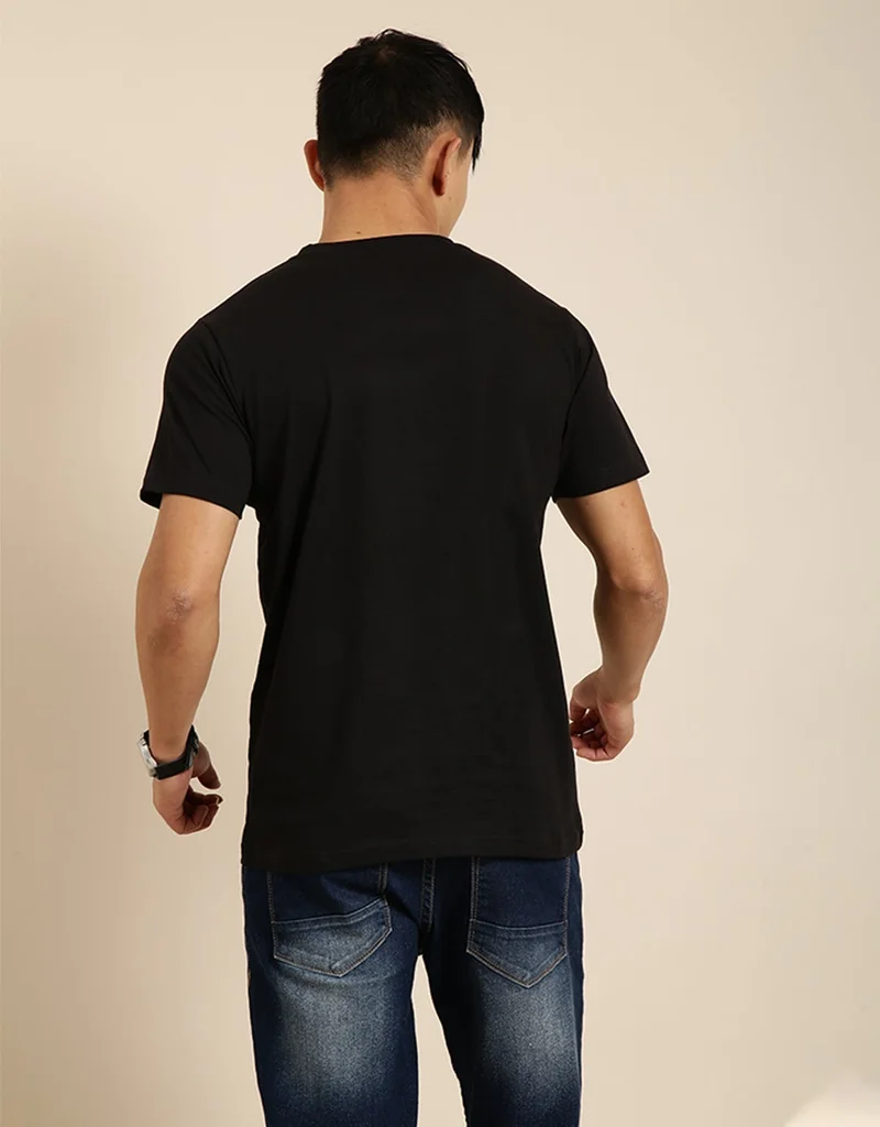 Joven Black Oversized T-Shirt for Men