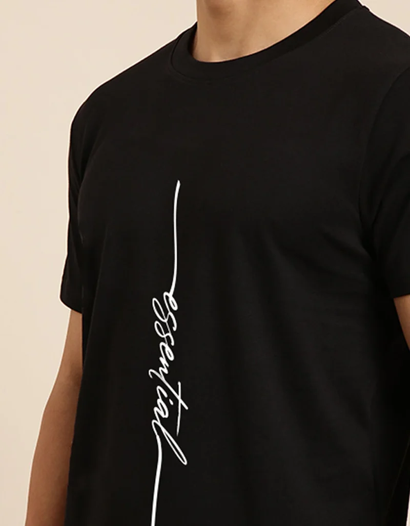 Joven  Black Oversized T-Shirt for Men  | Best Price UAE