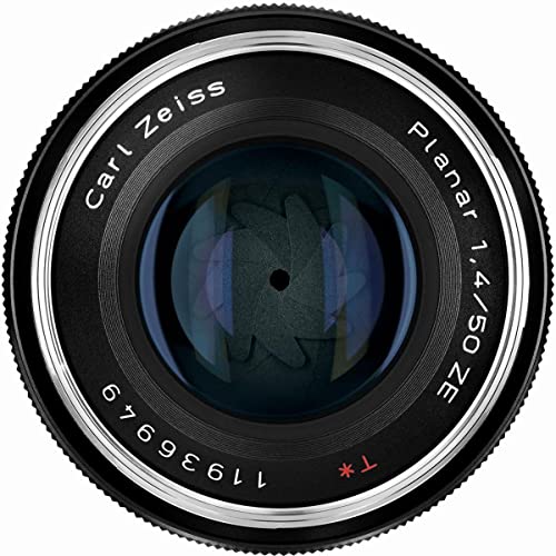 Zeiss عدسة كاميرا قياسية ZEISS Classic Planar ZE T* 50mm f/1.4 لنظام Canon EF-Mount SLR DSLR، سوداء - Image 5