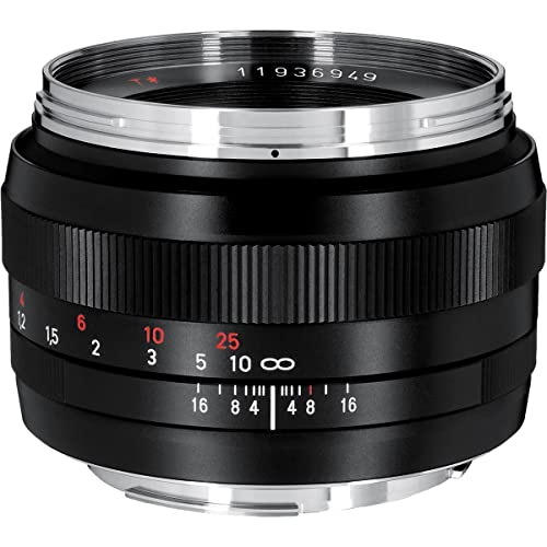 Zeiss عدسة كاميرا قياسية ZEISS Classic Planar ZE T* 50mm f/1.4 لنظام Canon EF-Mount SLR DSLR، سوداء - Image 2