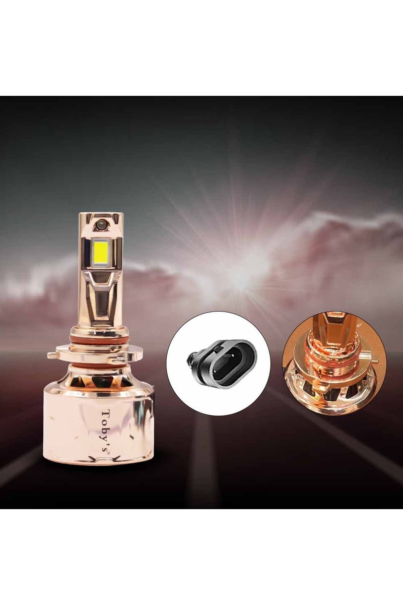 Toby's Toby’s LX-150 9005/9006 – 300W 2 Pieces of LED Headlights with 30,000 Lumens, IP65 Protection, Rotary Cooling, and Bonus Keychain for Ultimate Night Driving Power - Image 5