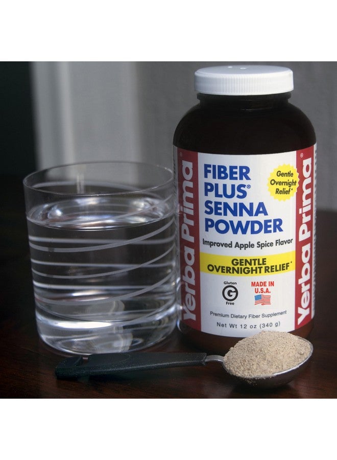 يربا بريما مسحوق يربا بريما فايبر بلس سينا، 12 أونصة (عبوة من قطعة واحدة) - بنكهة توابل التفاح، راحة لطيفة طوال الليل، صنع في الولايات المتحدة الأمريكية، خالٍ من الكائنات المعدلة وراثيًا، محلى بالستيفيا، للاستخدام قصير المدى لاستعادة الانتظام - Image 5