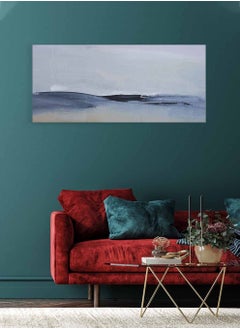 LOWHA Framed Canvas Wall Art Stretched Over Wooden Frame, Panorama Orientation Abstract Art Painting, For Home, Living Room, Office Décor  - Image 4