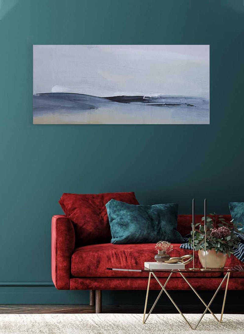 لوحة كانفاس على إطار خشبي بمنظر بانوراما، تصميم فن تجريدي، للمنزل، غرفة المعيشة، المكتب، الديكور - Image 4