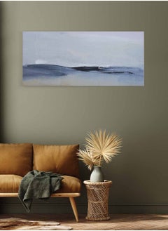 LOWHA Framed Canvas Wall Art Stretched Over Wooden Frame, Panorama Orientation Abstract Art Painting, For Home, Living Room, Office Décor  - Image 3