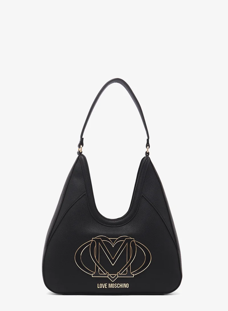 Love Moschino Logo top handle zip through shoulder bag