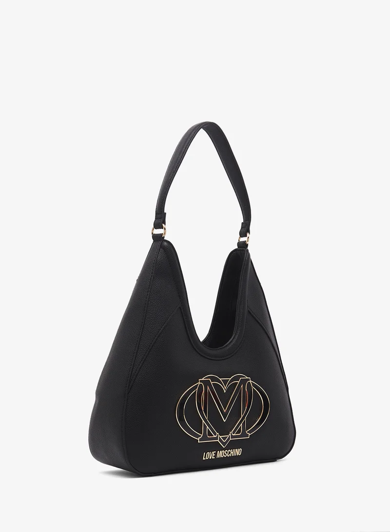 Love Moschino Logo top handle zip through shoulder bag
