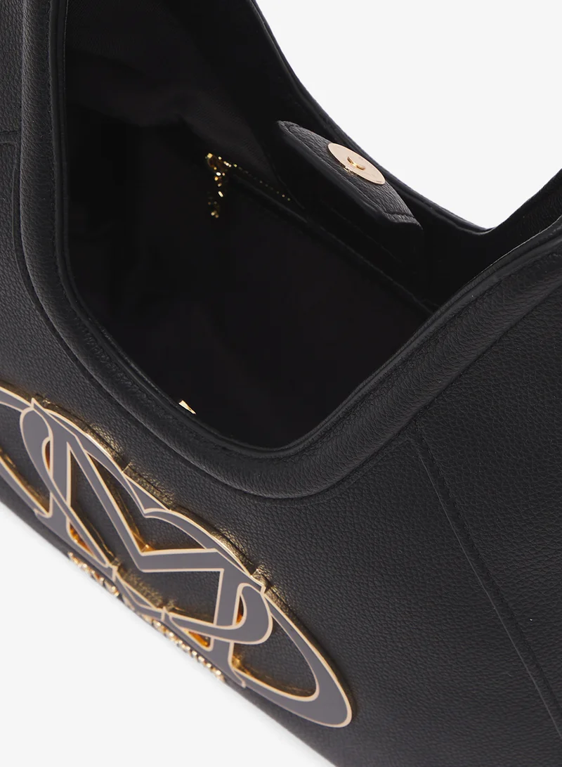 Love Moschino Logo top handle zip through shoulder bag