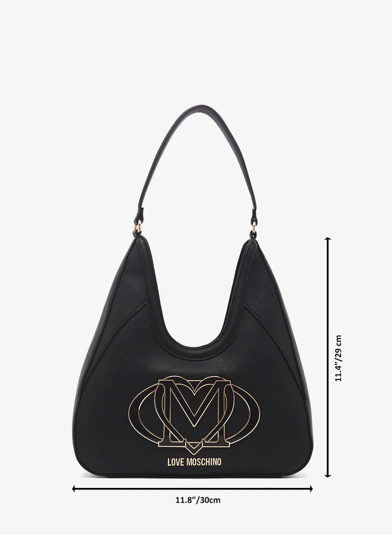 Love Moschino Logo top handle zip through shoulder bag
