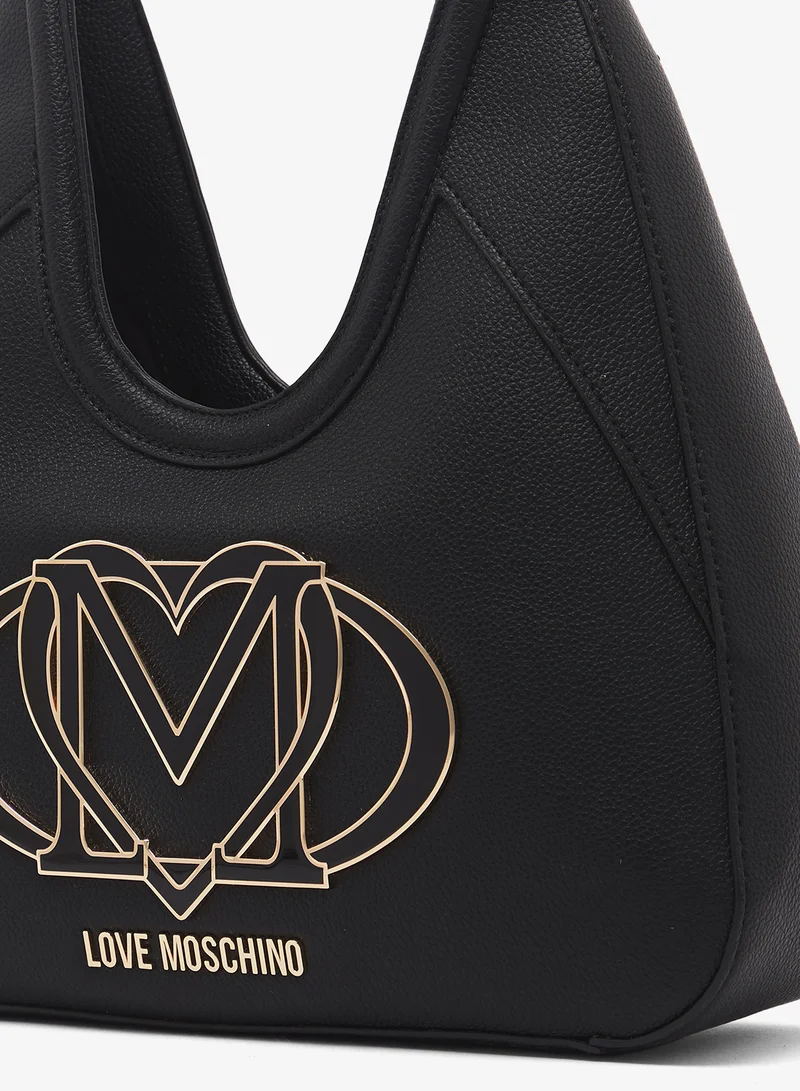 Love Moschino Logo top handle zip through shoulder bag
