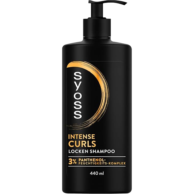 SYOSS Shampoo Intense Curls Curls Shampoo (440 ml), Hair Shampoo for Wavy and Curly Hair, Formula with 3% Panthenol Moisture Complex Provides Long-Lasting Moisture - Image 1