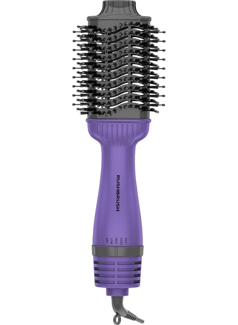 Rush Brush V3 Pro Volumizing Styler - Ceramic - 19 mm - 1400 Watts - 4 Heat Settings - Nylon Bristles and Teeth for Detangling - Image 3