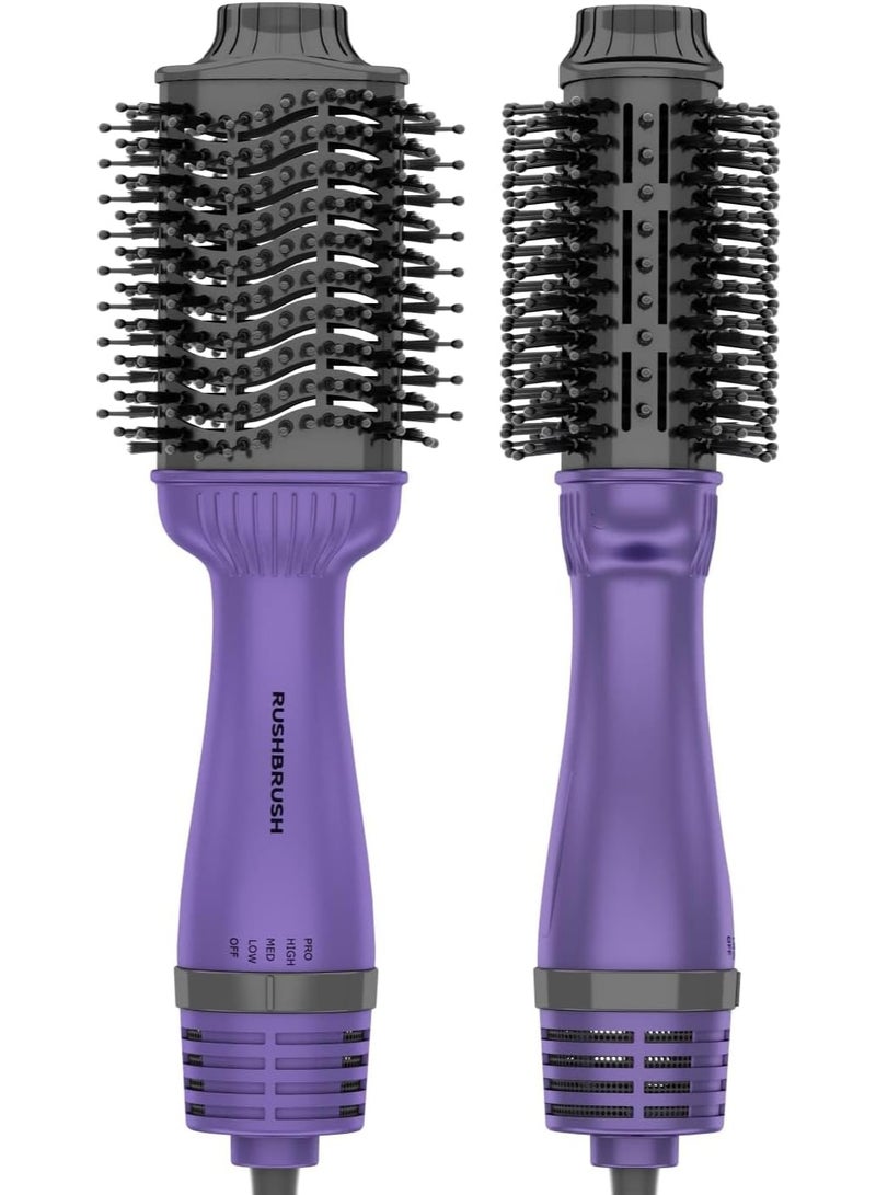 Rush Brush V3 Pro Volumizing Styler - Ceramic - 19 mm - 1400 Watts - 4 Heat Settings - Nylon Bristles and Teeth for Detangling - Image 1