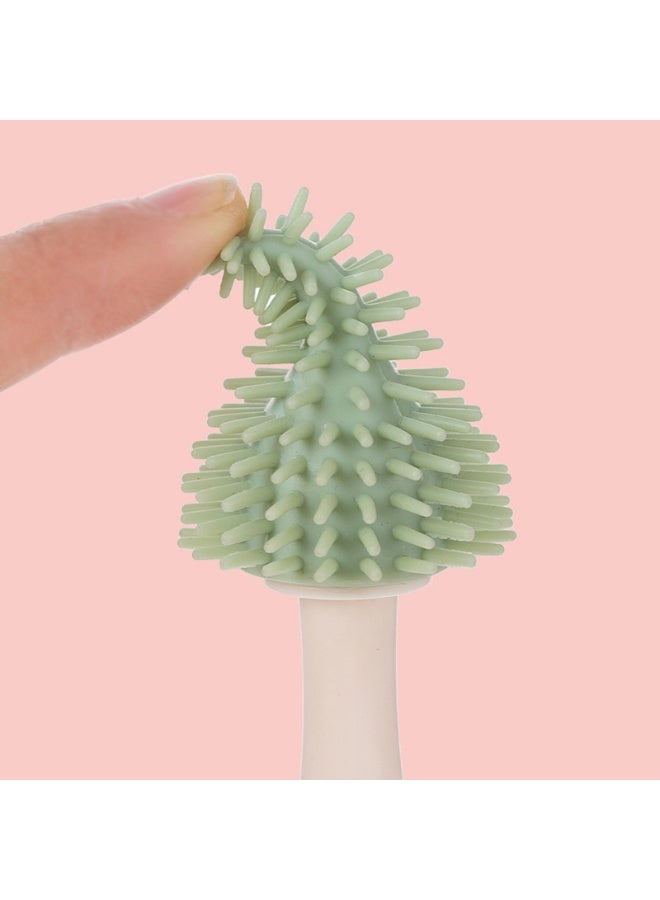 3PCS Silicone Bottle Cleaning Brush Kit 3 in 1 Silicone Brush, Nipple Brush, Straw Brush Baby Travel Essential Bottle Brush Set - Image 4