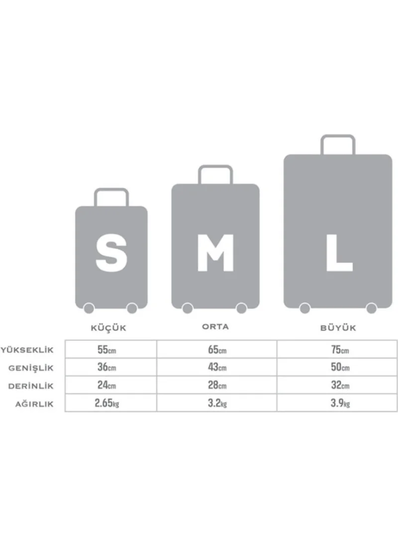 Esbuik Diamond Set of 3 Suitcases Black