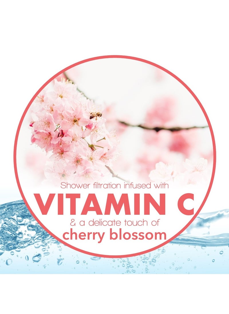 Be-Vita - Korean Vitamin Shower Filter - Anti Hair Loss - Prevents Dry Skin - Chlorine Removal - Rust Removal - Relaxing Aromatherapy - Non-Toxic (Cherry Blossom) - Image 1