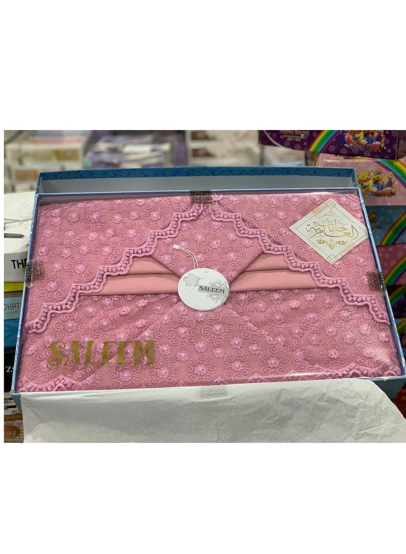 Embroidered and embroidered bed sheet set - 5 pieces  - Image 1