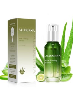 Aloderma Firming Face Serum with 64 Organic Aloe Vera  AgeDefying Face Plumping Serum for Radiant Skin  Tighten Skin Reduce the Appearance of Fine Lines  Wrinkles with Hyaluronic Acid 17 Oz