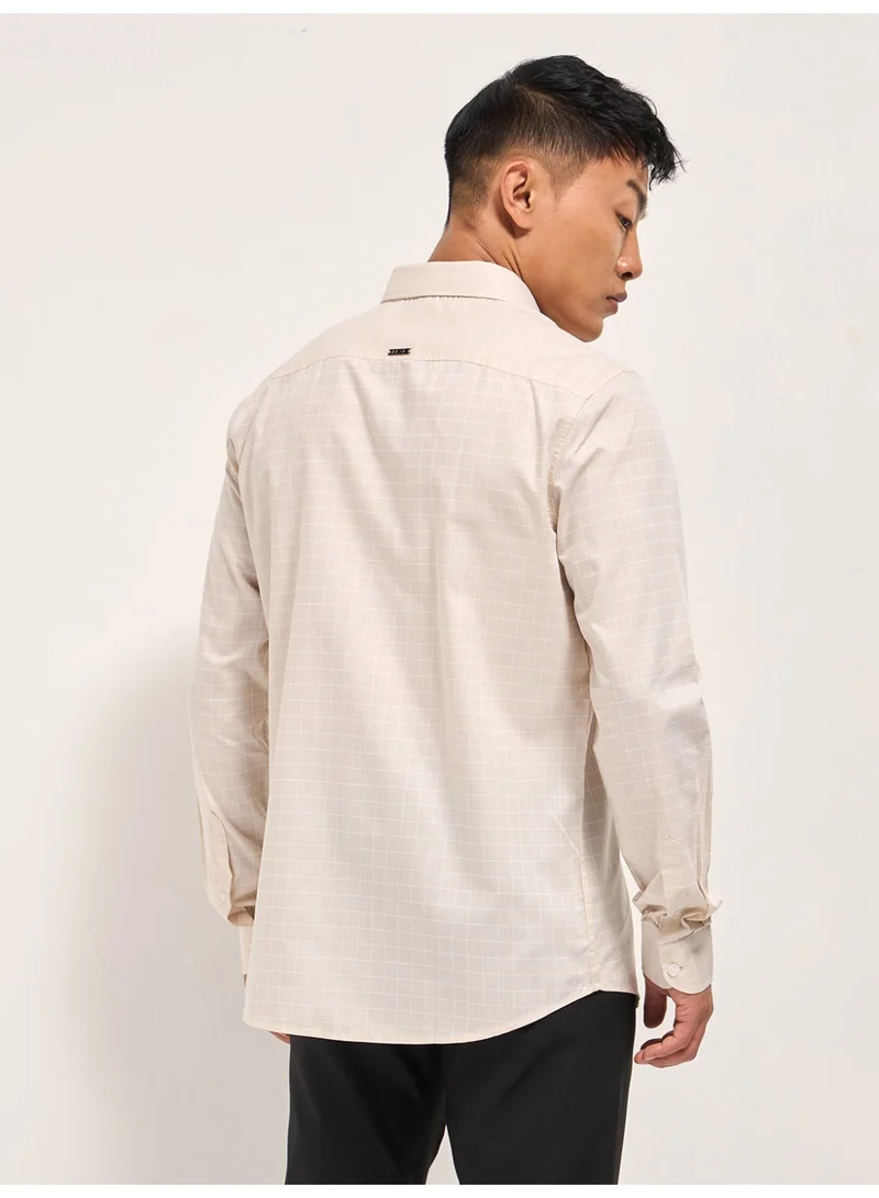 THE BEAR HOUSE  Men’s Long Sleeve Shirt – Classic, Comfortable and Stylish Essential for Work, Travel or Casual Outings for Men | Best Price UAE