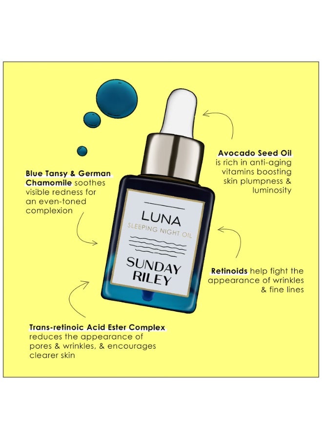 Sunday Riley Luna Sleeping Night Oil - 15ml - Image 3