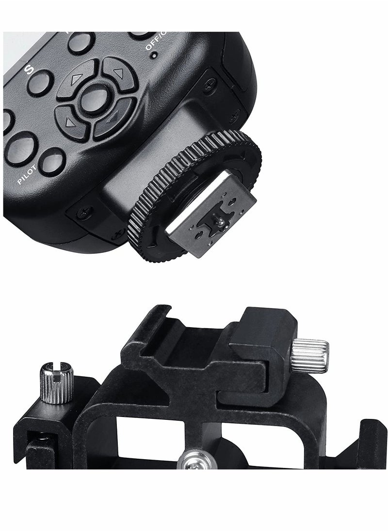 SYOSI - Shoe Mounts, Camera Hot Shoe Lamp Holder Flash Base Live Broadcast Bracket Multi-function Standard One-turn Three Camera Shoe Mount 1/4""-20 Tripod Screw Adapter Shoe Mount, for DSLR Camera Rig 1Pcs - Image 1