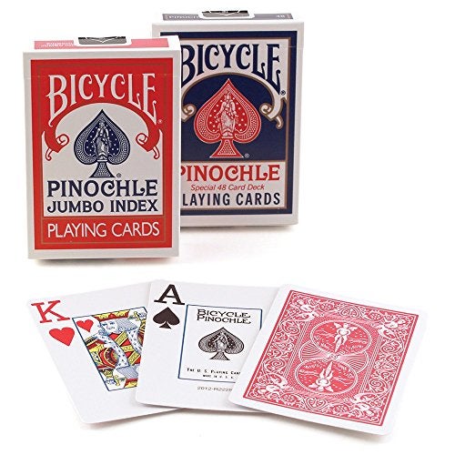 Bicycle Pinochle Jumbo Playing Cards Pack of 12 - Image 1