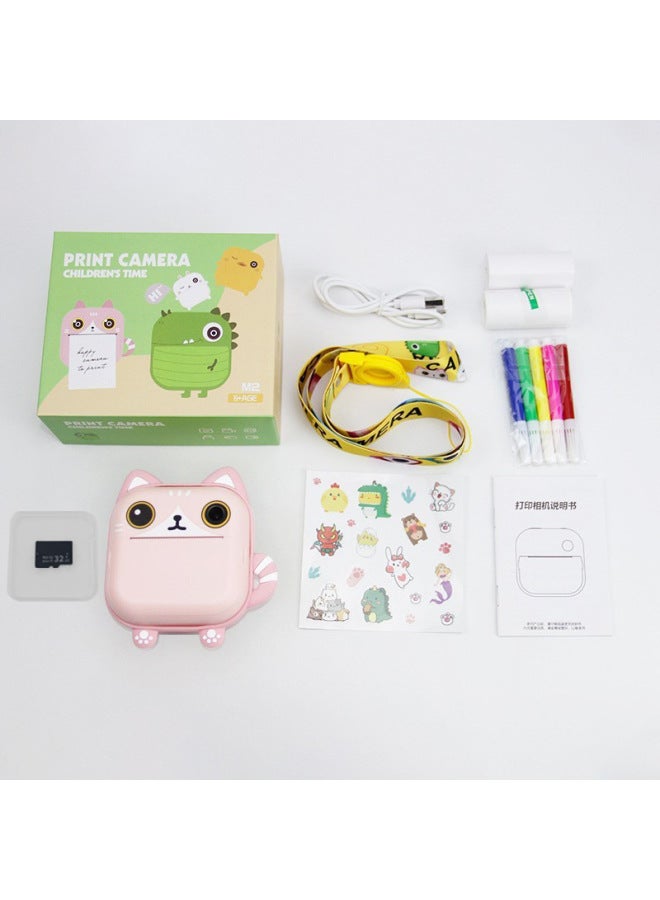 نيوترل كاميرا أطفال عالية الدقة مطبوعة برسوم كارتونية - كاميرا بولارويد صغيرة هدية للأطفال - دعم الجيل الجديد - Image 1