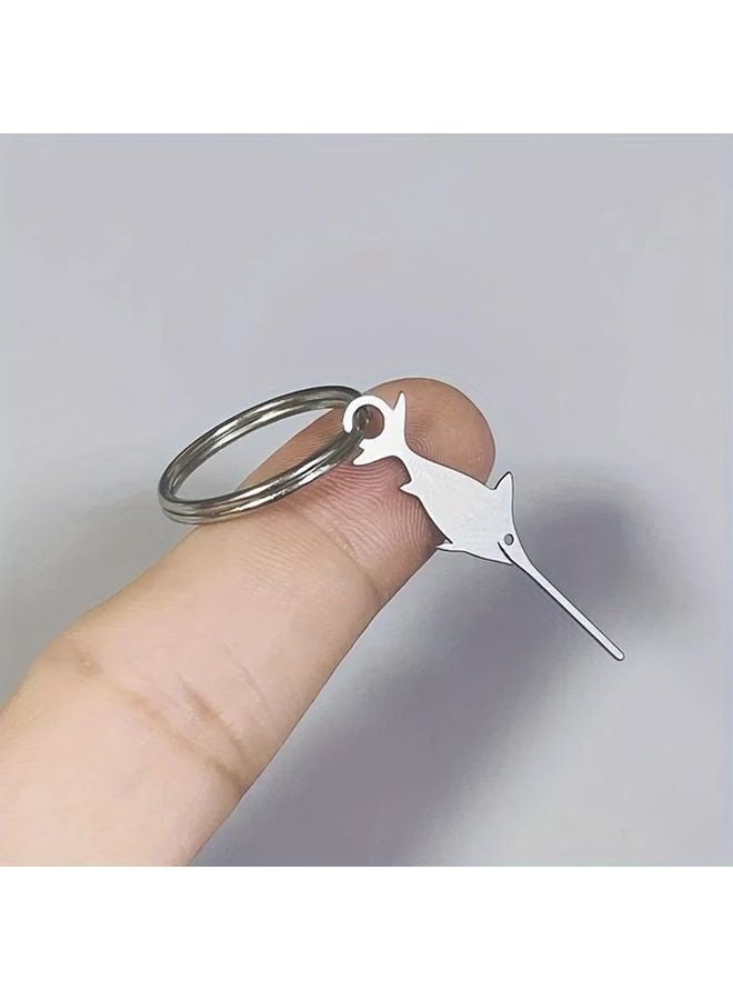 1pc Stainless Steel Swordfish Sim Card Eject Pin Tool For Smartphone - Image 2